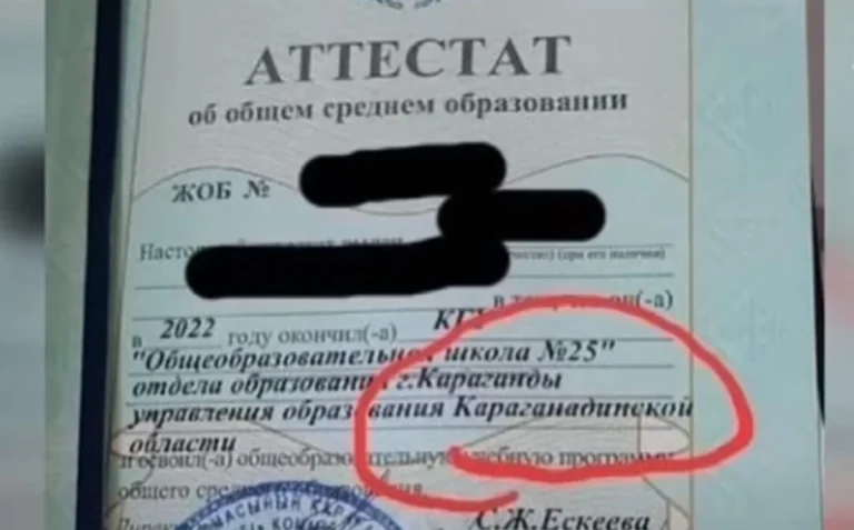 Қарағандыда түлектерге қате толтырылған аттестат берілген