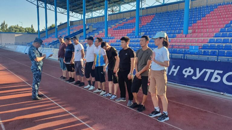 Жеке құрам дене даярлығынан сынақ тапсырды