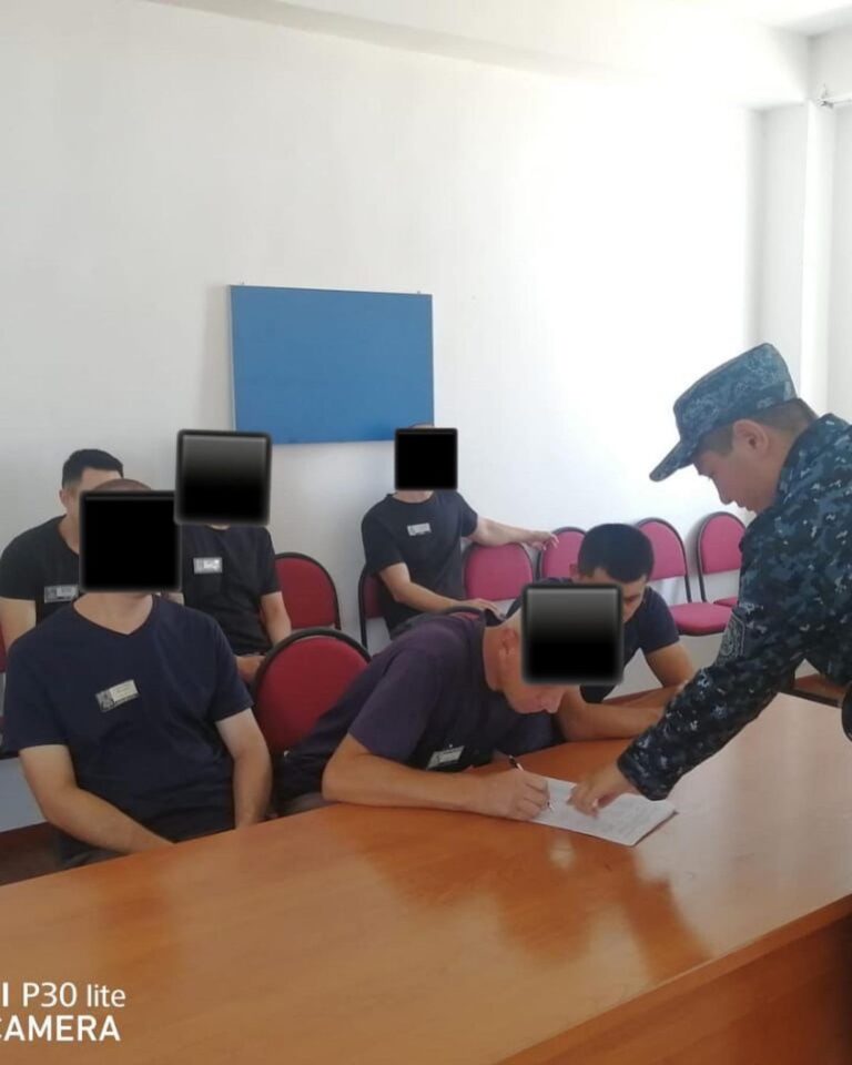 Работа по соблюдению техники безопасности осужденных