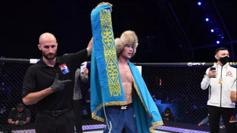 UFC Шавкат Рахмонов туралы фильм түсіру үшін Қазақстанға келді