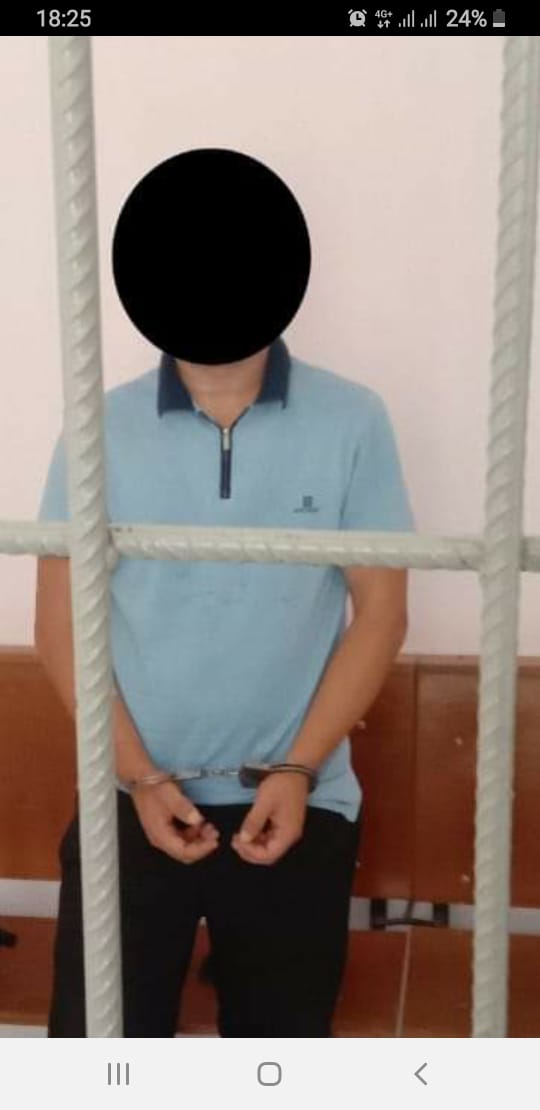 Заңды қаскөйлікпен бұзған сотталған қамауға алынды