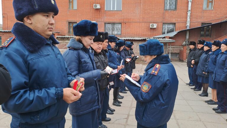 Саптық байқау өтті