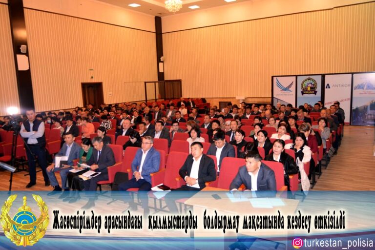 Жасөспірімдер арасындағы қылмыстарды болдырмау мақсатында кездесу өткізілді
