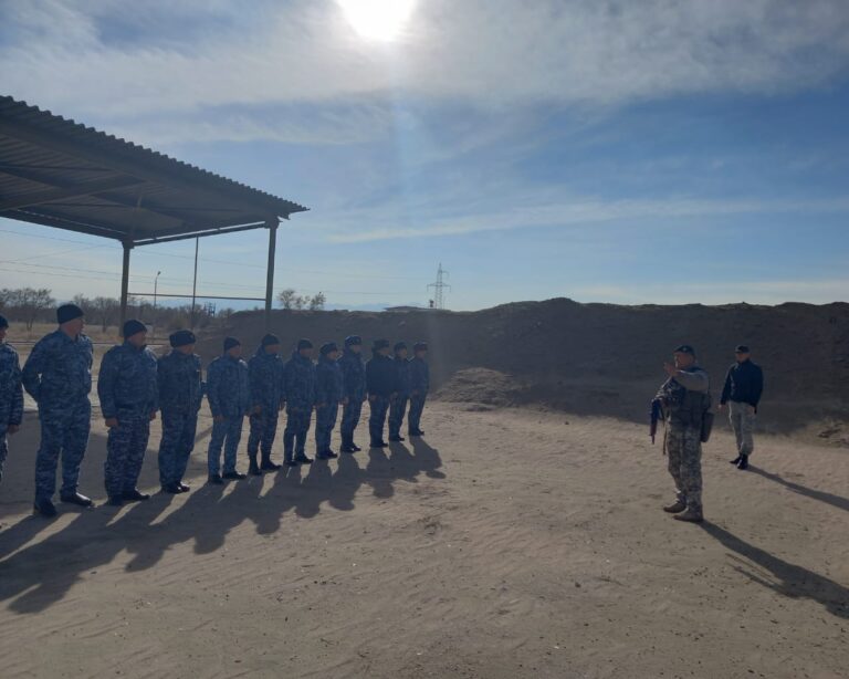 Заречныйда ҚАЖ және СОБР қызметкерлері атыс бойынша бірлескен сабақтар өткізді