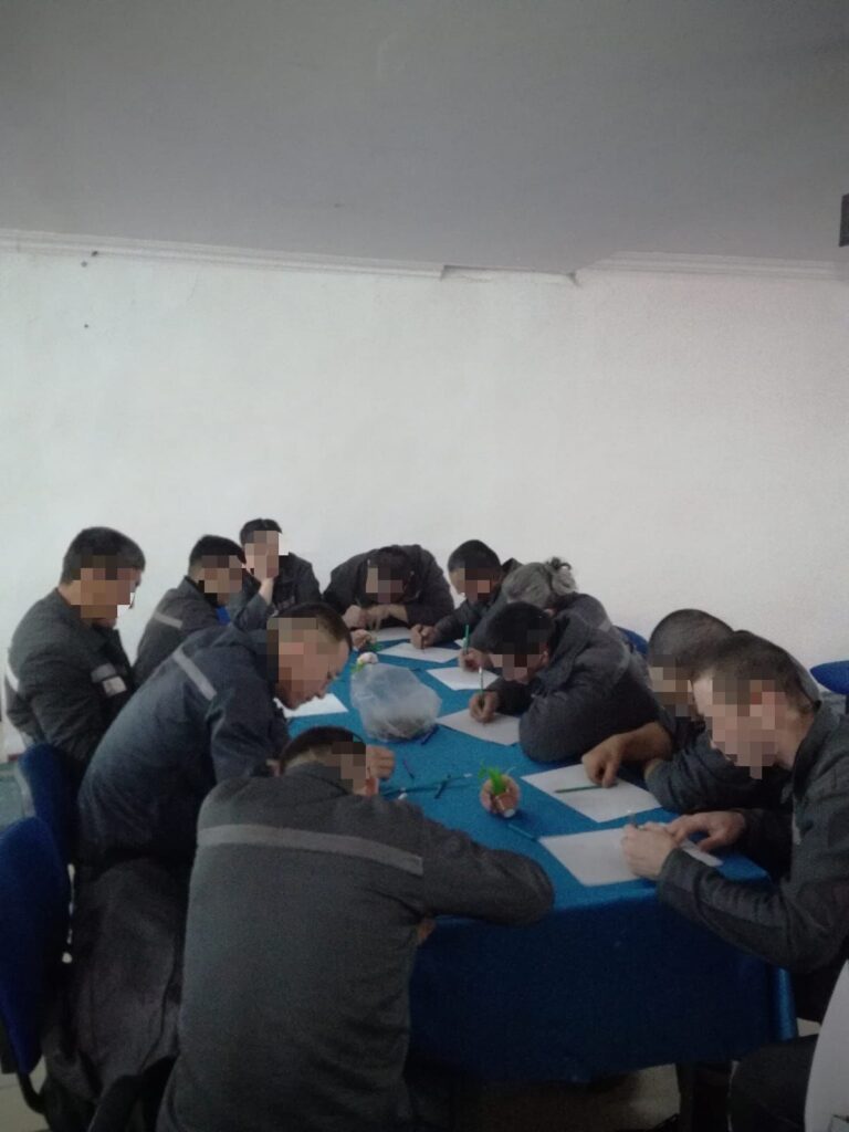 Ақтөбеде тергеу изоляторындағы жазасын өтеушілер сенімді қарым-қатынас орнатты