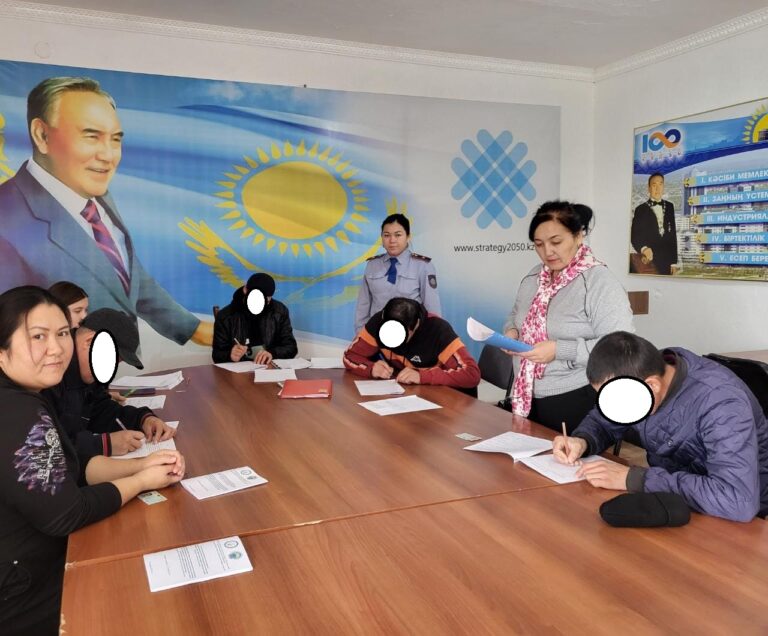 Пробация есебіндегі азаматтармен тренинг өтті