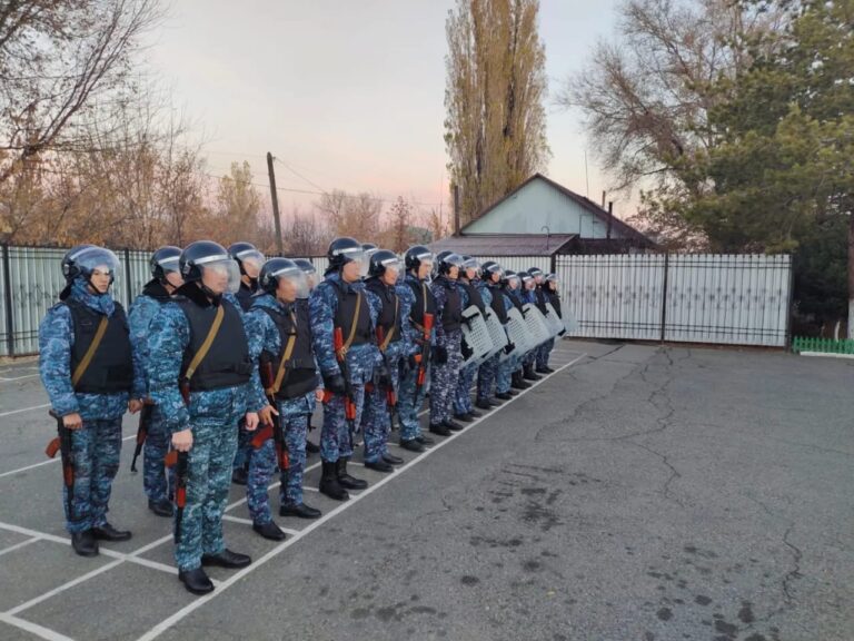 Талдықорғандағы тергеу изоляторында оқу-жаттығулар өтті