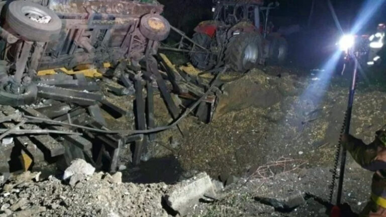 Польша аумағына екі зымыран құлады