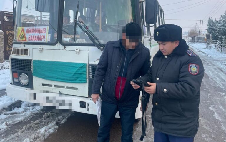 Полицейлер «Автобус» шара кезінде 800-ден астам құқық бұзушылықты анықтады