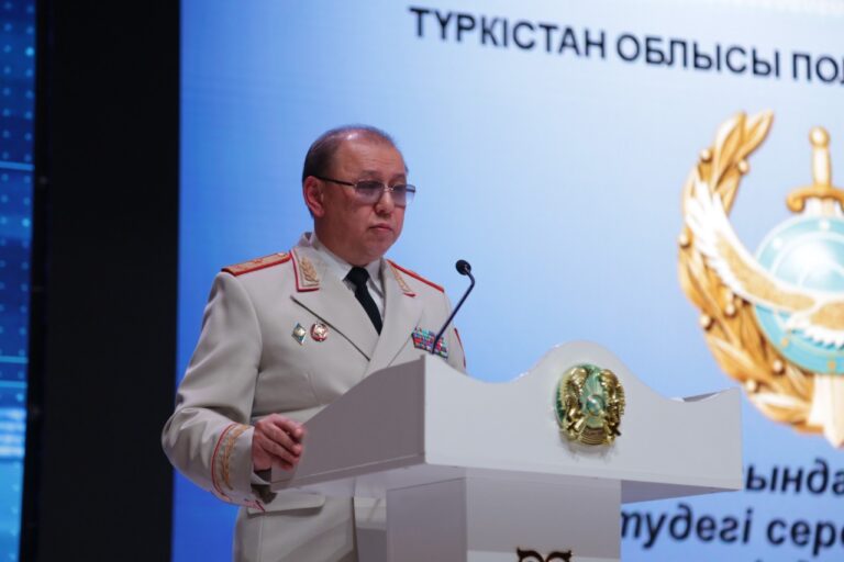 Түркістан облысының бас полицейі сервистік модельді іске асыру аясында форум өткізді