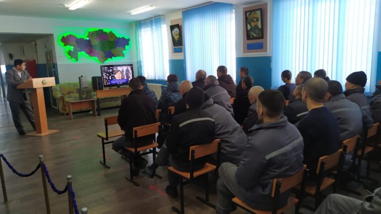 Осужденным Алматинской области был показан видеоматериал «Желтоксан желі»