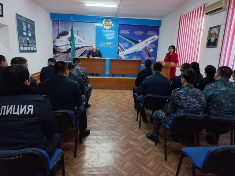 Қызылорда станциясындағы Желілік полиция бөлімінде Қазақстан Республикасының тәуелсіздік күні атап өтілді