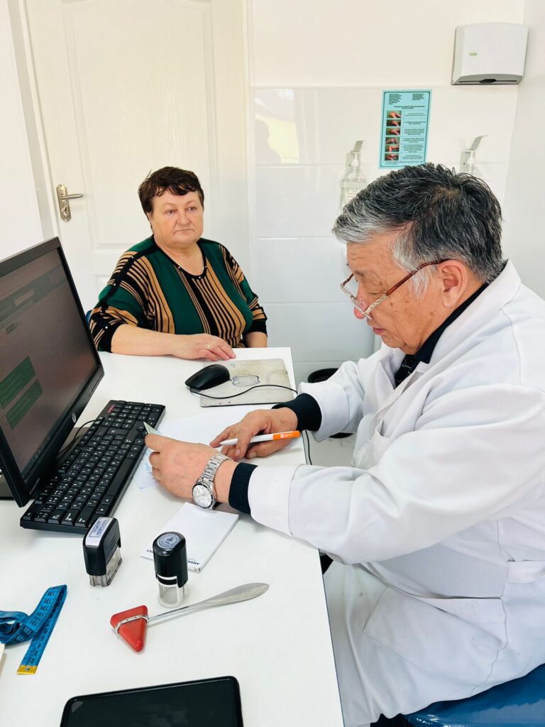 Врачи Талгарской районной больницы провели профилактический осмотр жителей села