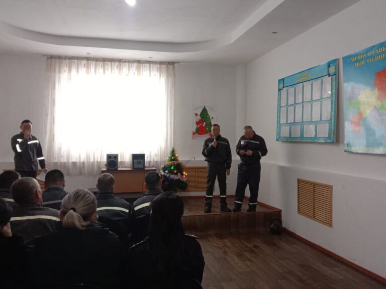 В области Жетысу осужденные отметили Новый год