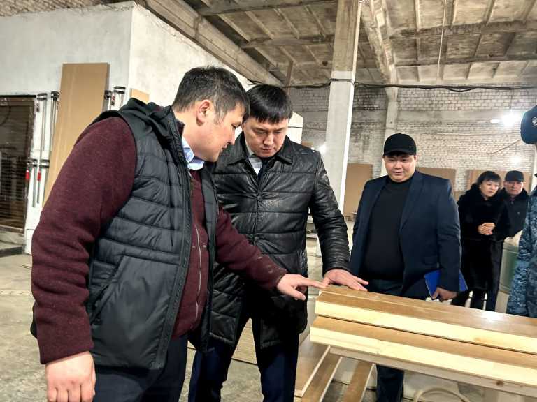 Рабочую встречу и открытие цеха провели в колонии Алматинской области