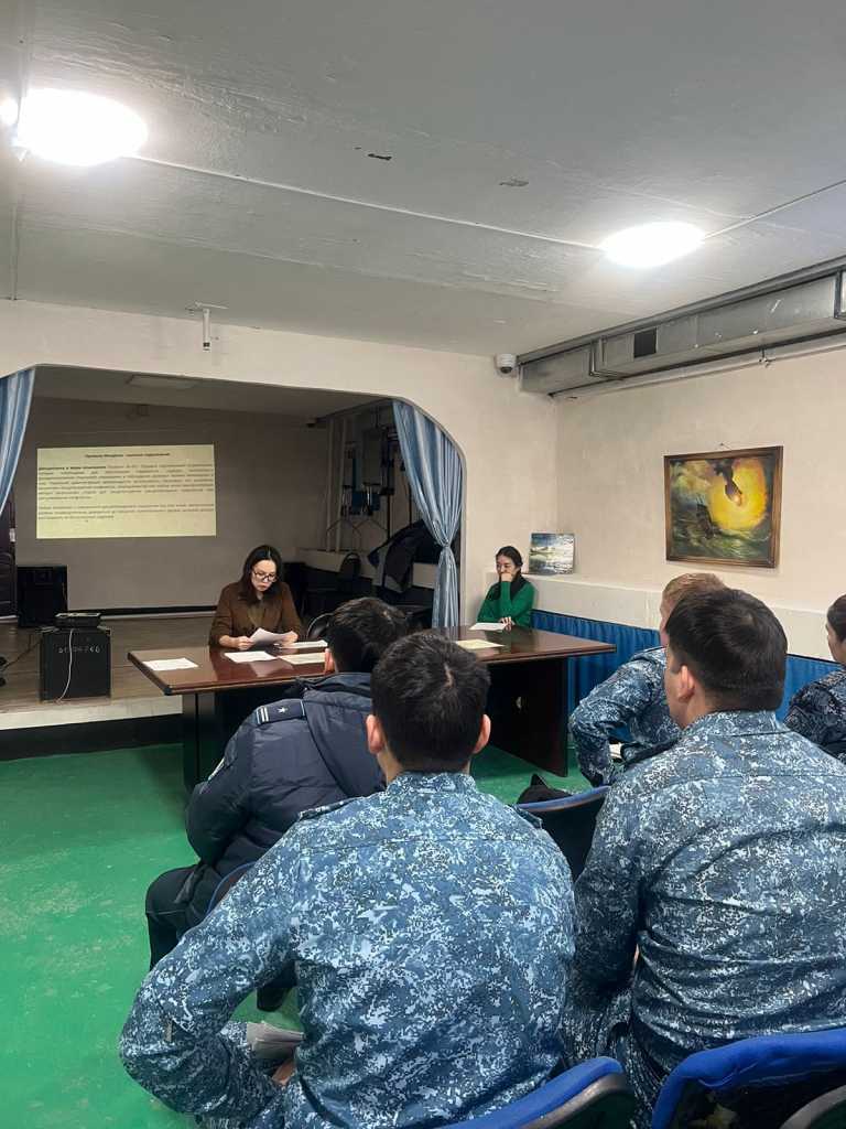 Елордалық колонияда Нельсон Мандела ережелері туралы дәріс өтті