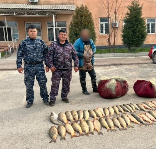 Полицейлер заңсыз балық аулаған тұрғынды ұстады