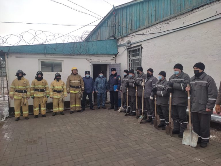 Учения по противопожарной подготовке и пожарной безопасности проведены в столичном СИЗО