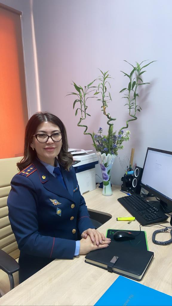 Полицей – психолог, өз ісінің маманы Сұлушаш Шакирханқызы