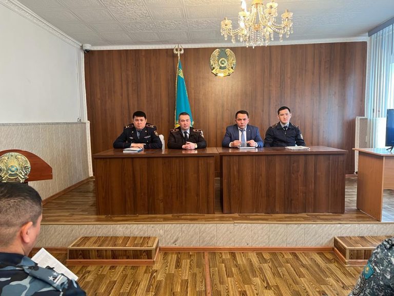 Тергеу изоляторына өзіндік қауіпсіздік тобының уәкілі келіп, сыбайлас жемқорлыққа қарсы түсіндірме жұмысын өткізді