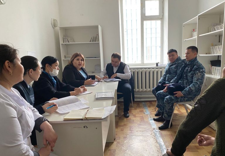 Қылмыстық-атқару жүйесі департаментінің № 60 мекеме басшылық құрамы сотталғандардың денсаулық жағдайымен танысты