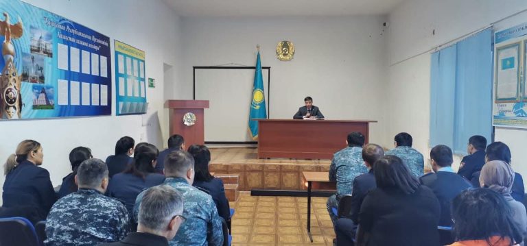 Ақтөбедегі №8 түзеу мекемесінің жеке құрамына жемқорлыққа қарсы түсіндірме жұмыстары жүргізілді