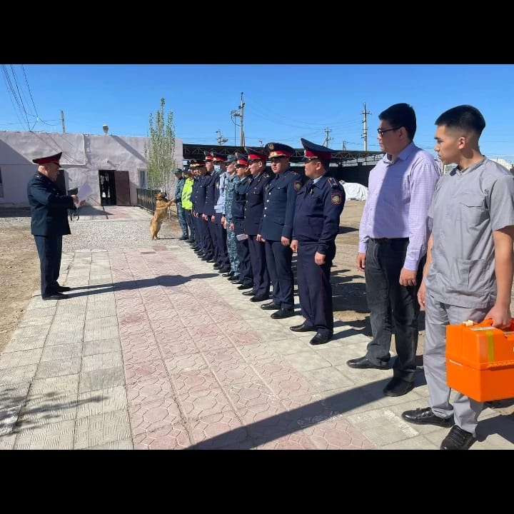 Қызылорда облысының қауіпсіздігі барынша төмен мекемесінде оқу-жаттығу өтті