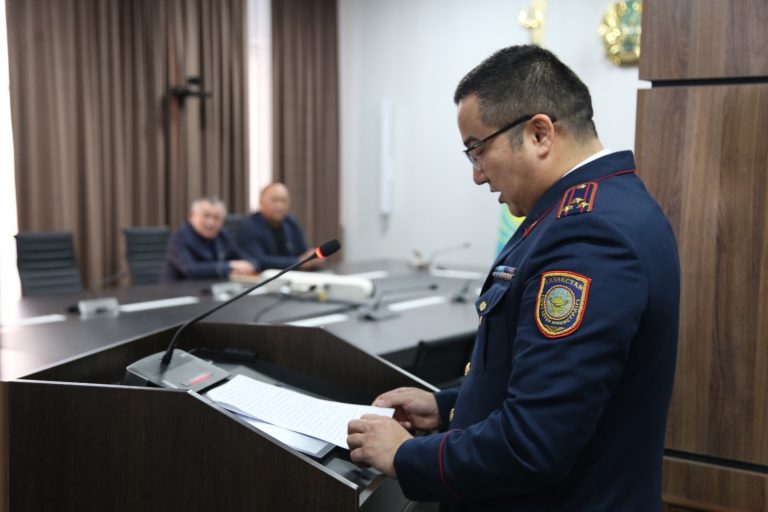 Түркістан облысында тергеу қызметінің 60 жылдығына орай тергеушілер марапатталды