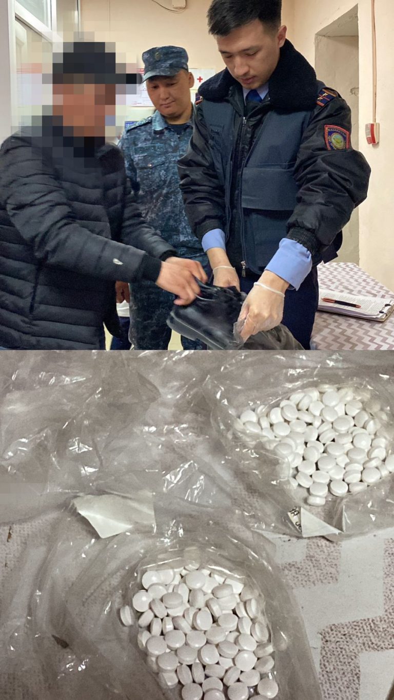 Кәсіпкер түзеу мекемесіне 200 дана белгісіз зат алып кірмек болған жерінен ұсталды