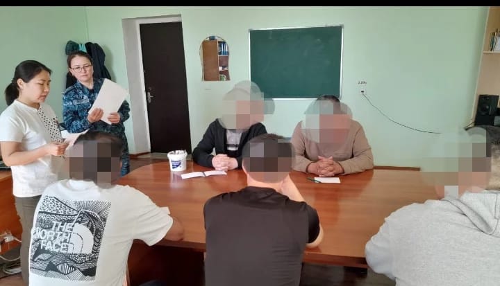 Сотталғандармен тренинг өтті