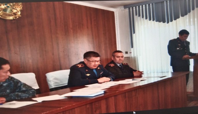 Тергеу изоляторында 1- тоқсан бойынша жұмыс нәтижиесі қортындыланды