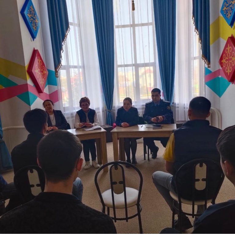 Сотталғандар арасында қайта қылмыс жасау фактілерін болдырмау мақсатында кездесу ұйымдастырылды