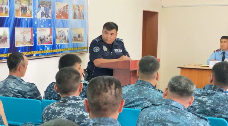 Жеке құрамға жол жүру ережелері түсіндірілді