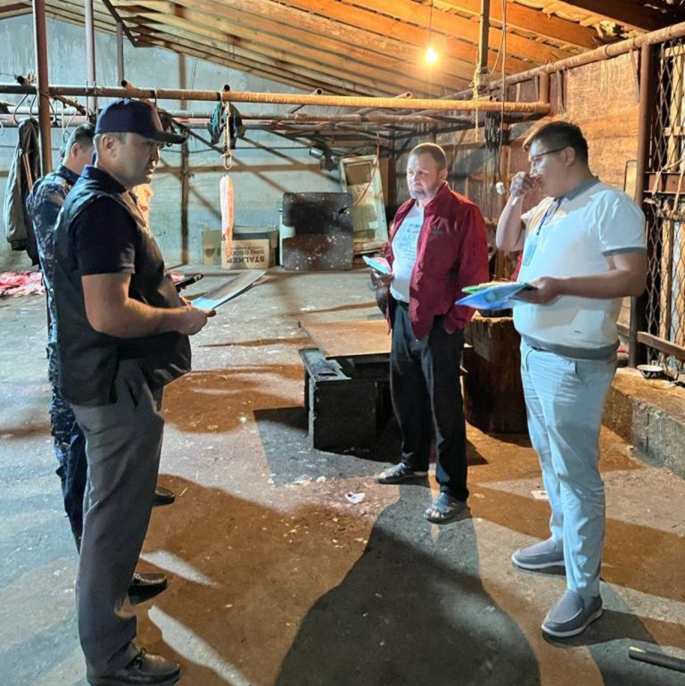 Түркістан облысының полицейлері заңсыз мал сою фактілерін анықтады