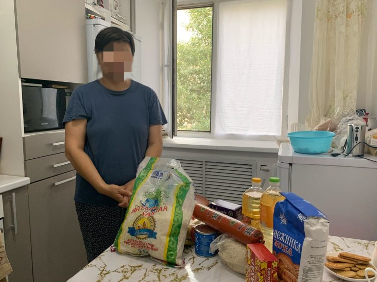 Благотворительная помощь многодетным матерям состоящим на учете службы пробации