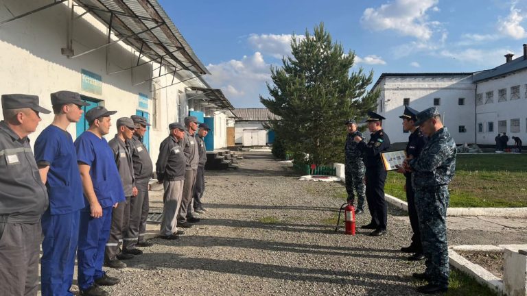 В СИЗО области Жетісу провели учебные занятия по пожарной безопасности