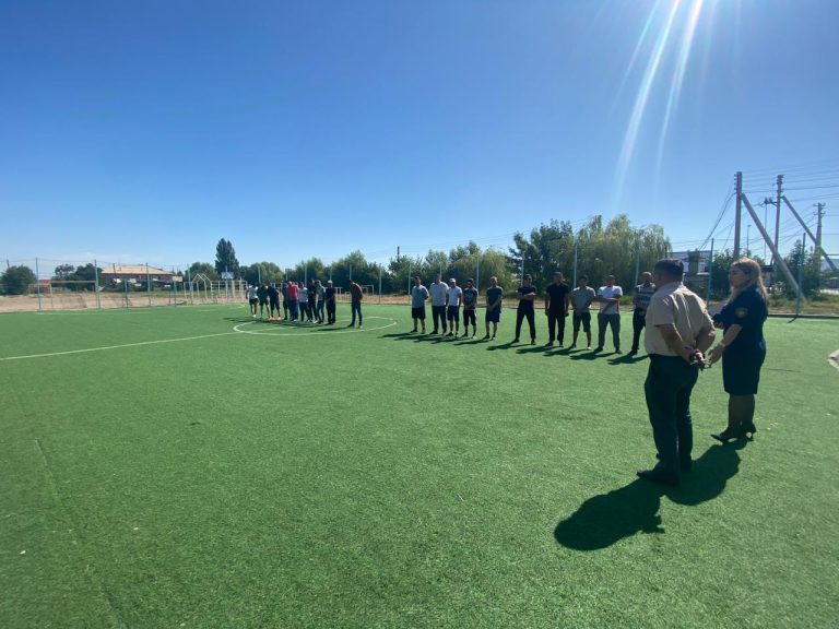 Сотталғандар арасында футболдан турнир өткізілді