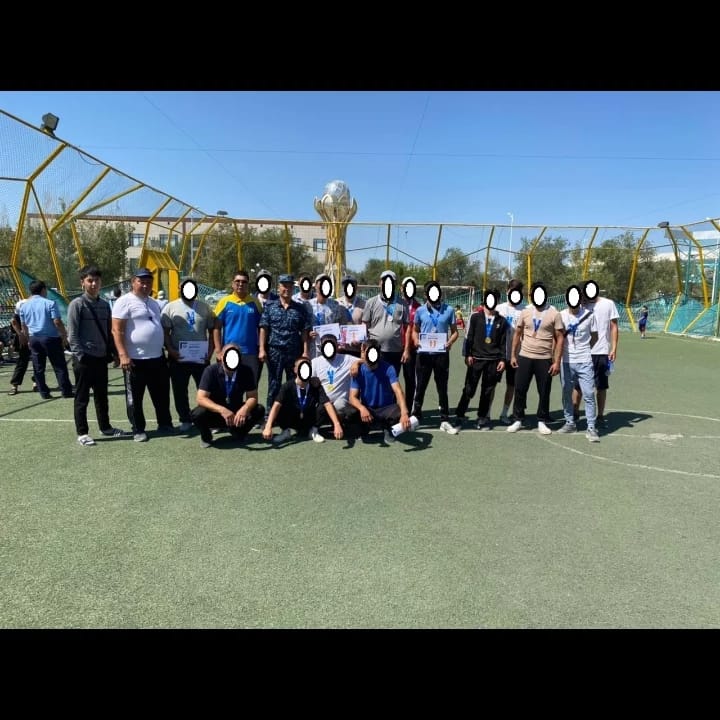 Қызылорда қалалық пробация қызметінің есебіндегі сотталғандар футболдан жарысқа түсті