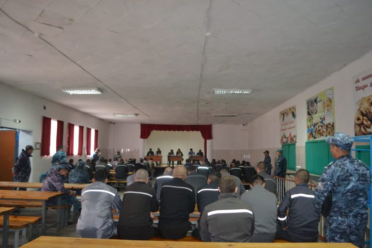 Ақтөбедегі №8 түзеу мекемесінде сотталғандармен кездесу ұйымдастырылды