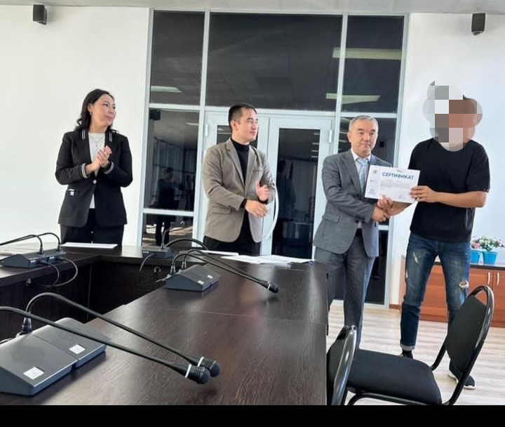 Пробация есебіндегі азамат «ZHAS PROJECT» әлеуметтік жобасы аясында 1 000 000 миллион теңге грант ұтып алды