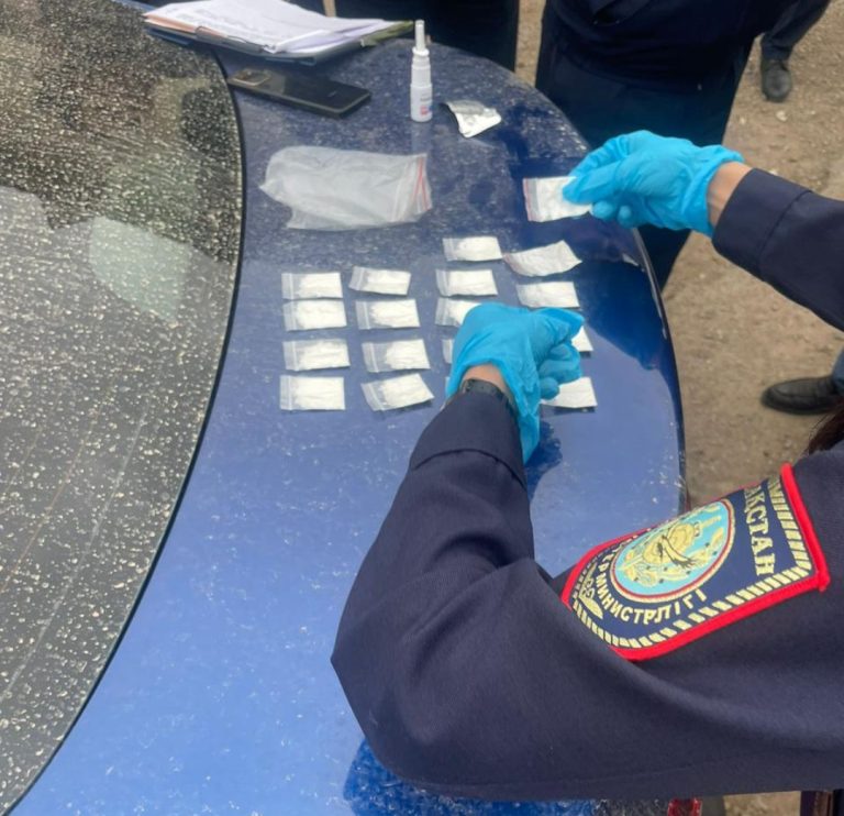 Сатуға дайындалған 20 пакет синтетикалық есірткі Шымкенттік әйелден тәркіленді