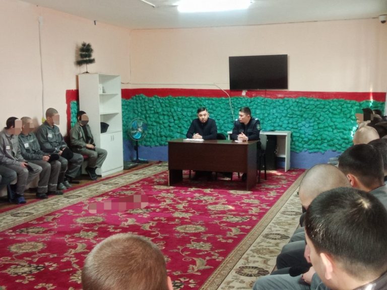 №11 мекемесінде сотталғандар арасында діни сауаттылықты артыру мақсатында дәріс өткізді