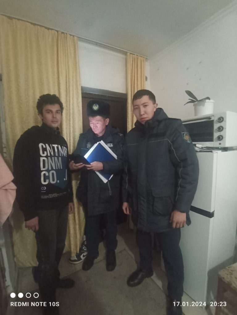 «Есептік жазбадан кейінгі элемент» жедел-профилактикалык іс-шарасы жургізілуде