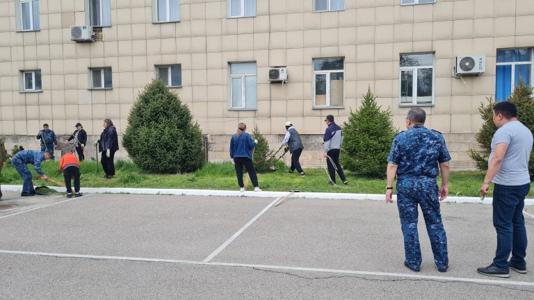 Алматылық ҚАЖ қызметкерлері «Таза Қазақстан» акциясына қатысты