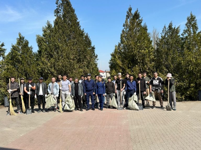 Сотталғандар арасында тазалық жұмыстары өтті