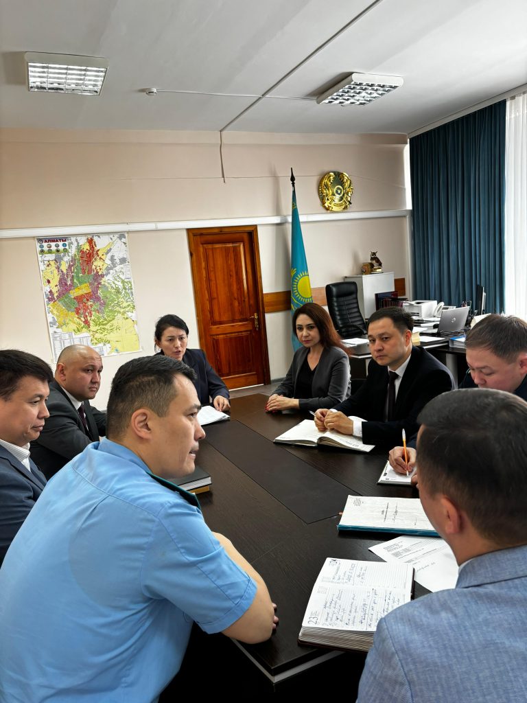 Совещание по развитию государственного языка: взгляд судебной системы и правоохранительных органов Медеуского района