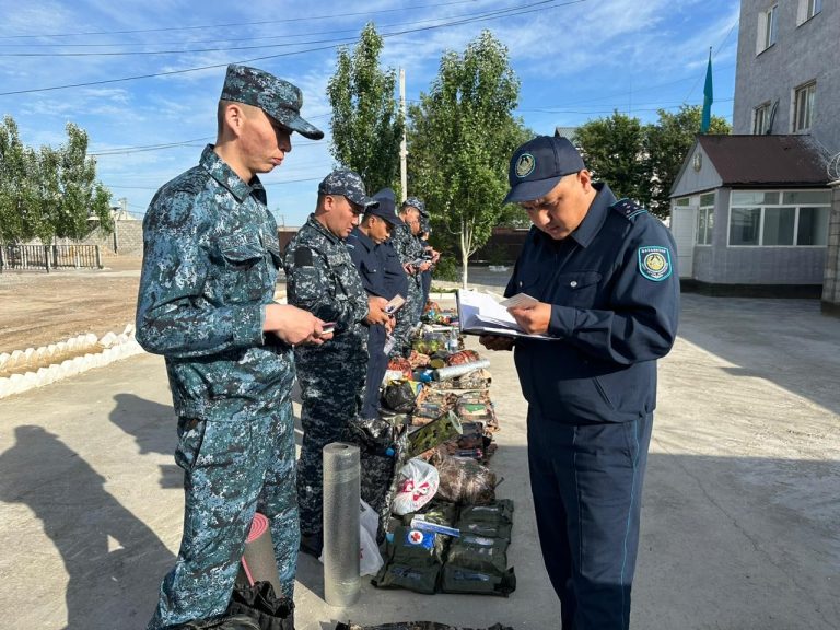 Саптық байқау өтті