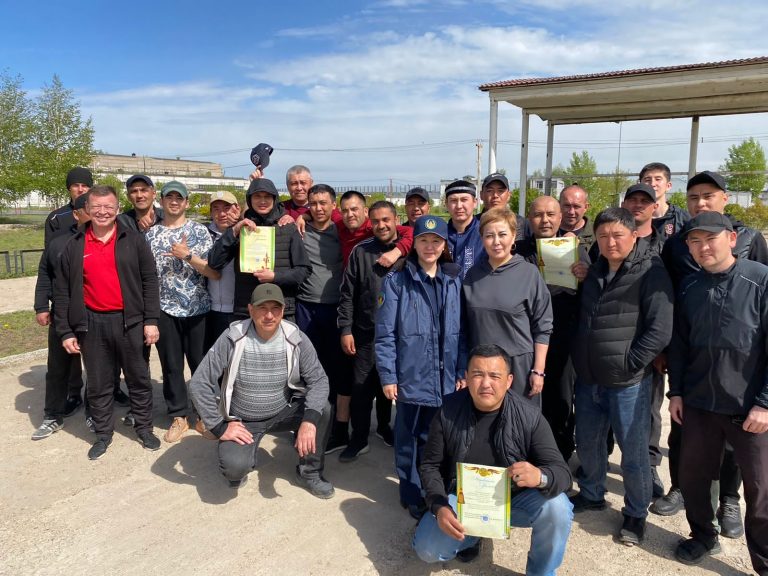 Психологами колонии поселения г . Астана проведено антистрессовое спортивное мероприятия