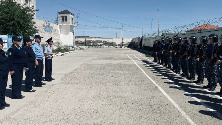 Түзеу мекемесінде оқу-жаттығу өтті