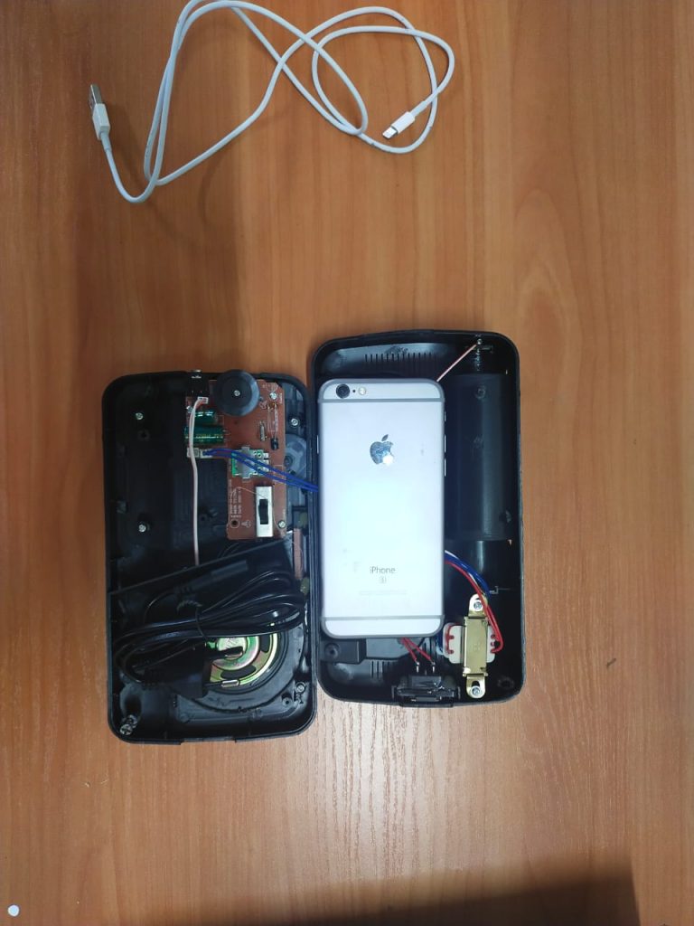 Мобильный телефон марки «IPhone 6» в радиоприемнике пытались передать в СИЗО Астаны